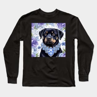 Rottweiler Pattern Long Sleeve T-Shirt